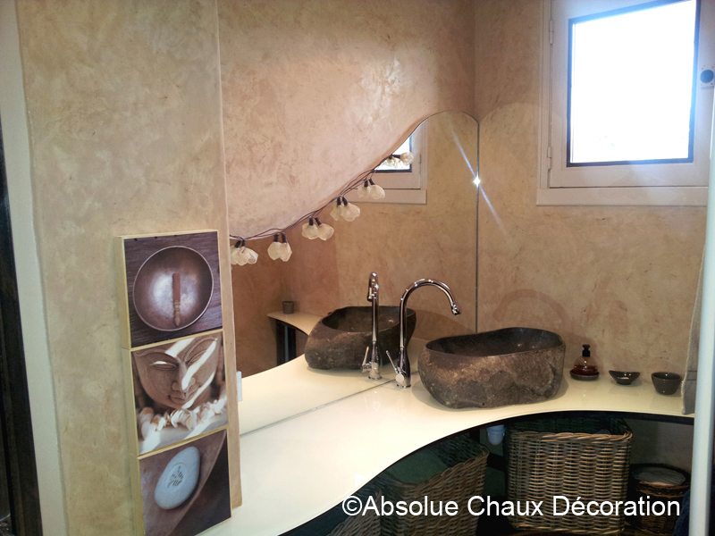 décoration à la chaux