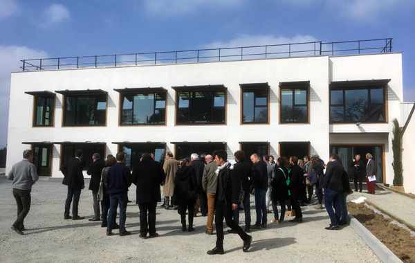 inauguration Noyal préfabrication béton de chanvre Tradical