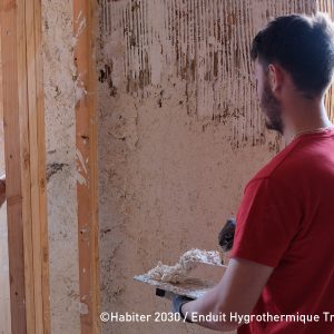 Enduit chaux chanvre pour Habiter 2030