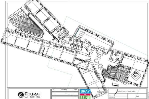 projet architectural de l'école de Bray sur Seine