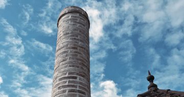 cheminée cylindrique restaurée à la chaux Tradical