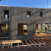 Maison béton de chanvre_Avancement de la terrasse