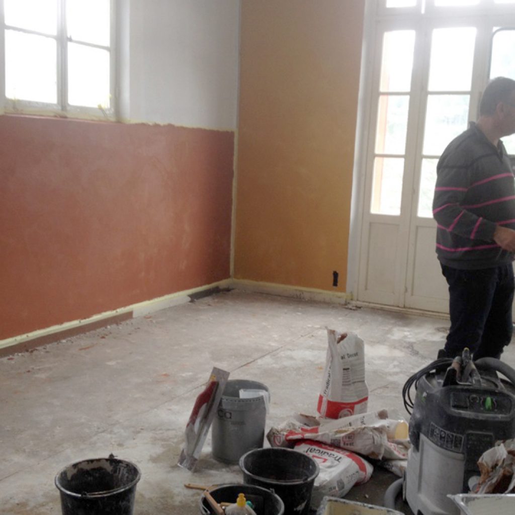 Formation chaux intérieur application in situ