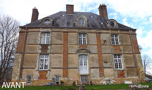 Château du 17è dans le Perche, état initial