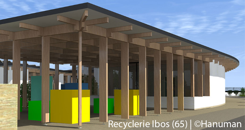 Recyclerie Ibos par Hanuman architectes